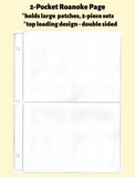 2-Pocket Roanoke Double Sided White Vinyl Page (top loading) - Best hobby pages