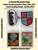 4-Pocket Roanoke Double Sided White Vinyl Page (center loading) - Best hobby pages