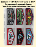 Blank Cards For 6-Pocket Scout Pack of 25