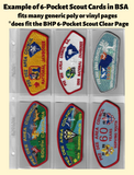 Blank Cards For 6-Pocket Scout Pack of 25