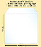 Jumbo 2-Pocket Polypropylene Archival Envelope (card included) - Best hobby pages