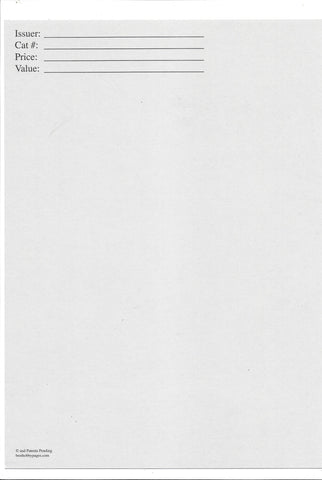 Replacement Cards For 1-Pocket Envelope Pack of 25 - Best hobby pages