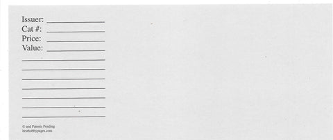 Replacement Cards for 3-Pocket Envelope Pack of 25 - Best hobby pages