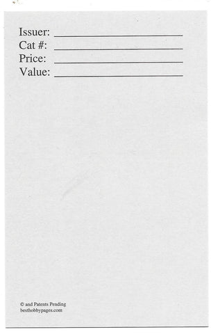 Replacement Cards for 4-Pocket Envelope Short Side Pack of 25 - Best hobby pages